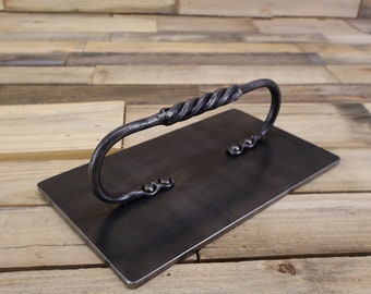 Hand forged bacon press