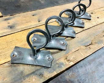 5 Hand forged Plant hooks