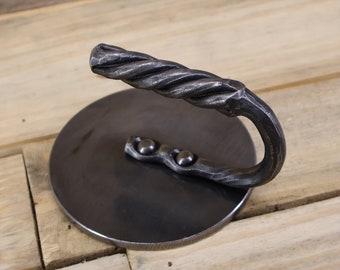 Hand forged burger press