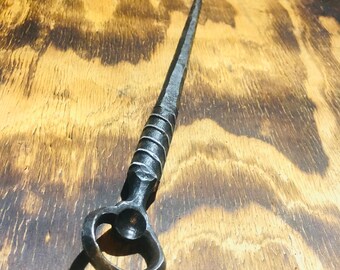 Hand forged Meat flipper, meat hook