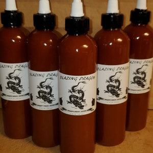 Organic Dragon&#39;s Breath Sriracha- Blazing Dragon- 2,480,000 SHU pepper! Hotter than reaper you be the judge