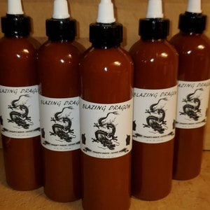 Organic Dragon's Breath Sriracha Blazing Dragon 2,480,000 SHU pepper Hotter than reaper you be the judge image 1