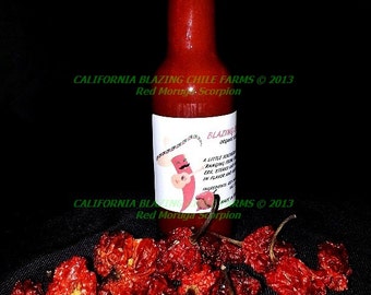 Organic Trinidad Scorpion Salsa PicanteHot Sauce~5 oz.! NUCLEAR HOT & Mouth KICKING! The sting will tantalize your taste buds! Scorpia-tio