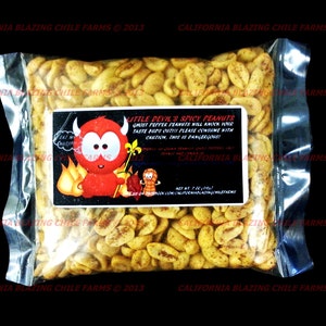 Ghost Pepper Peanuts Smokey hot and tantalizingly spicy. 7oz [198g] ETSY&#39;S HOTTEST PEANUTS..Proudly .Made in the U.S.A.