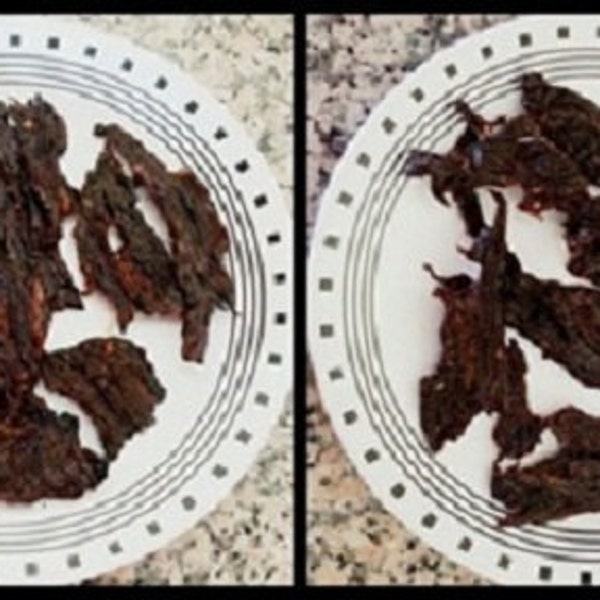 Ghost Pepper Beef Jerky flavor packed with FIERY heat. 2 ounces of Etsy's Hottest Jerky. Succulent, sweet and savory Jerky.