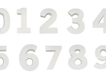 Foam Numbers - 4",8",16" and 24"  [1 piece] - For Signs and Decorating - Free Shipping within the USA. Easy to paint and decorate.