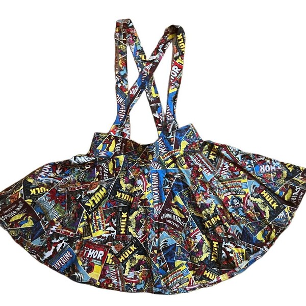 Comic Book Skirt Etsy