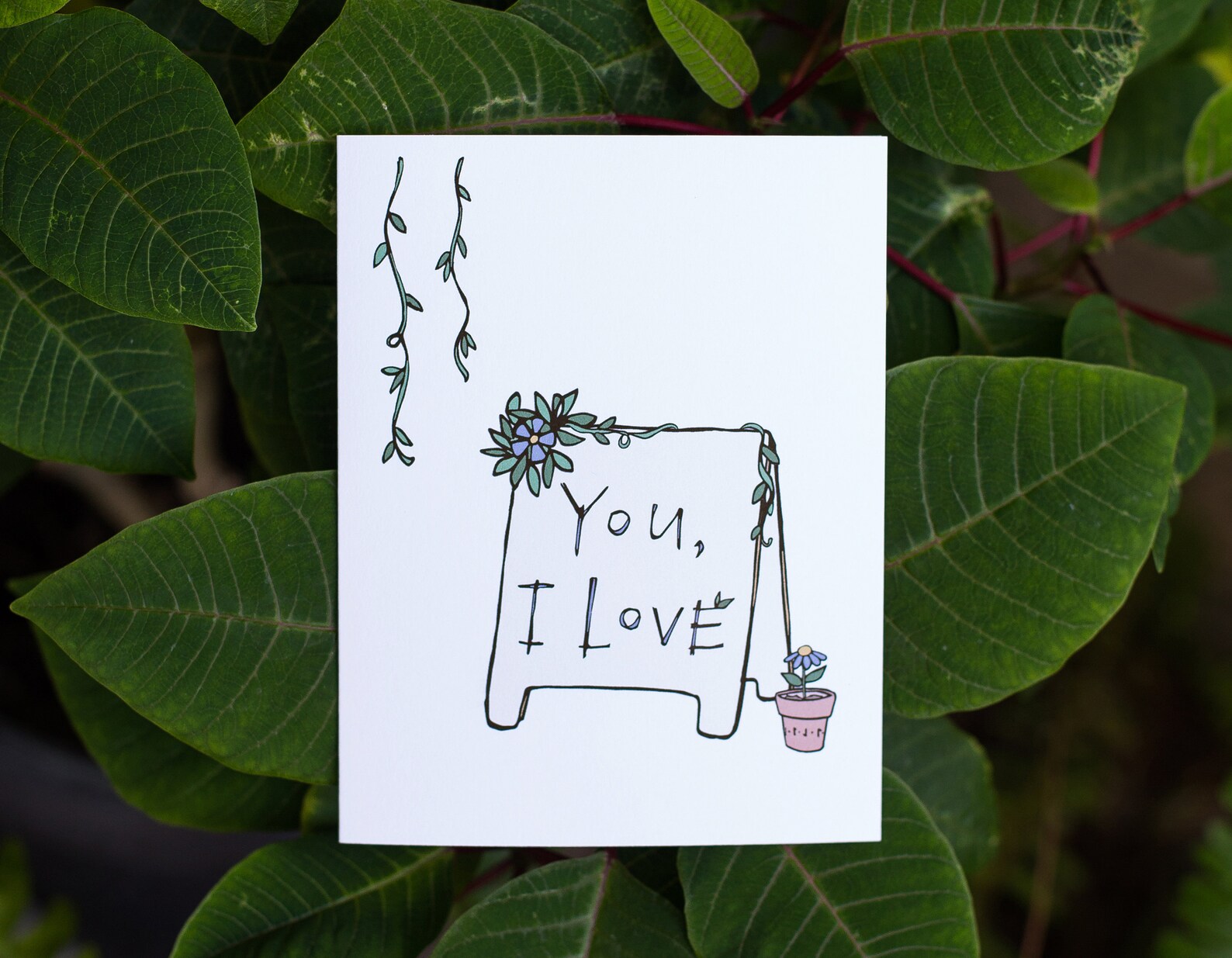 You I Love Card Just-because Card Happy Valentine's Day | Etsy
