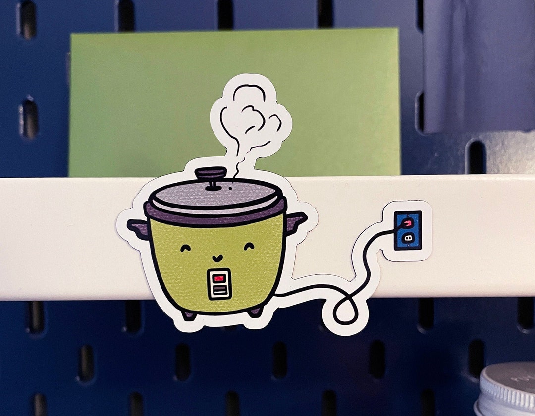 Genki Rice Cooker Rice Cooker Diecut Vinyl Etsy
