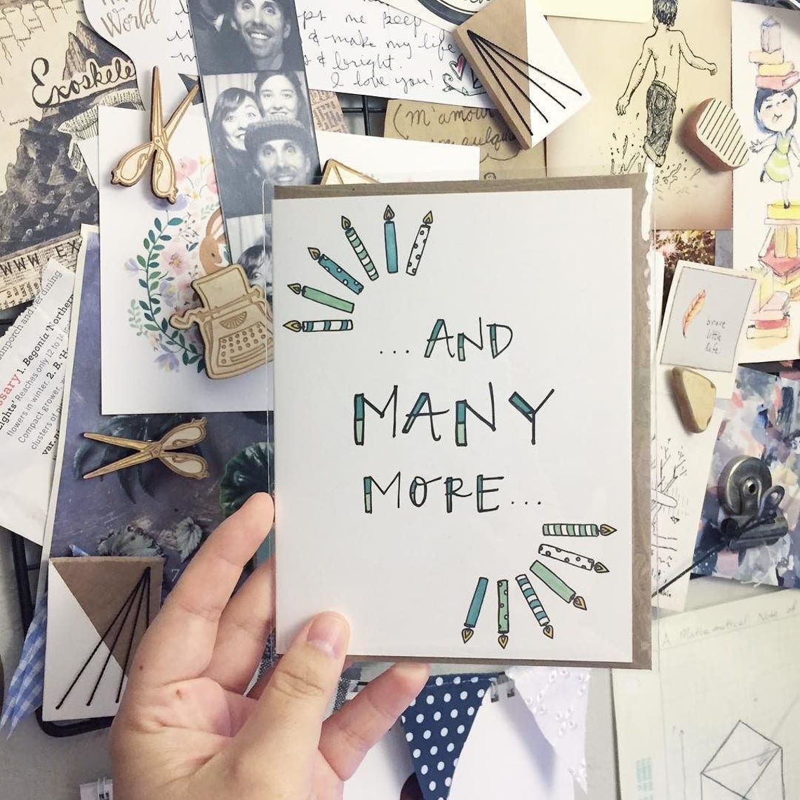 And Many More Birthday Card Happy Birthday Candles Birthday | Etsy