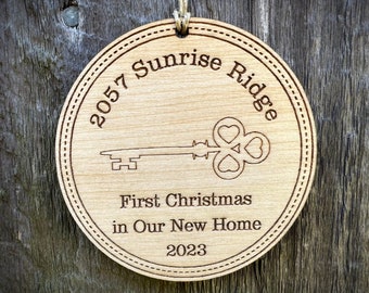 New Home Christmas Ornament: Key Ornament, Housewarming Gift, First Christmas in Our New Home