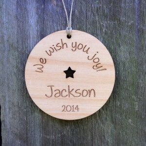 Wunschstern Personalisiert Ornament: Wunsch für Baby Andenken