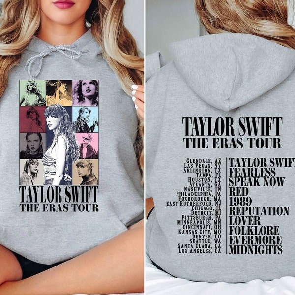 Two Sided Eras Tour Concert Hoodie, Swiftie Merch, Eras Tour Movie Shirt, Reputation Era Inspired Shirt, Swifties Fan Gifts, Eras Tour Dupe