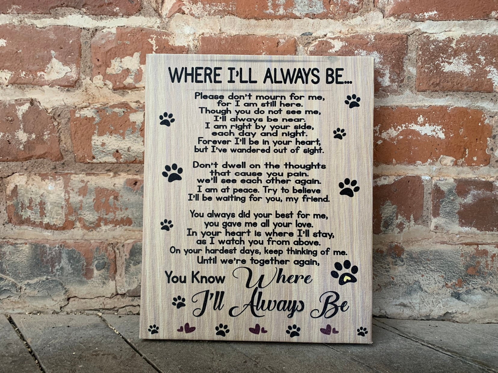 Dog Memorial Songs Personalized Dog Poem, Loss Of Pet, Waiting At