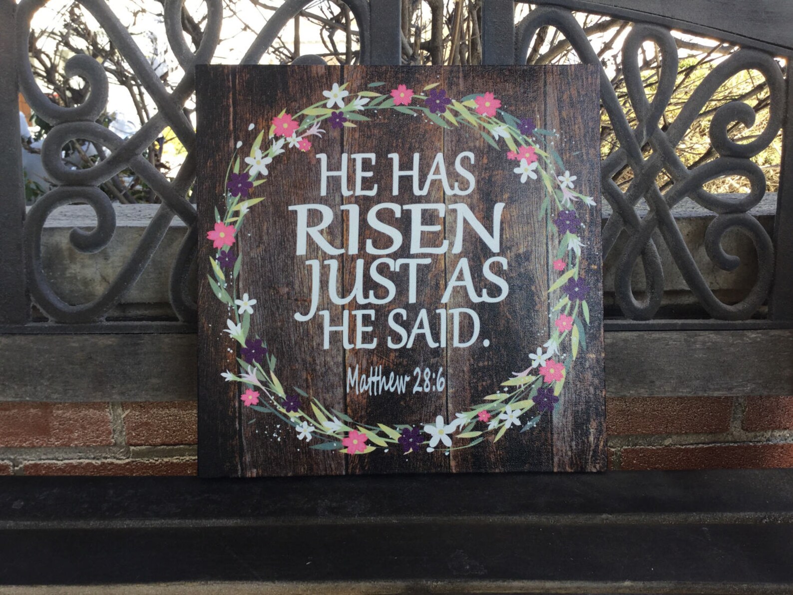 He Has Risen Just as He Said Easter Matthew 286 Customized Etsy