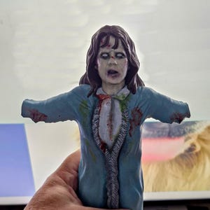 12" Painted Exorcist levitating Regan Wall Hanger Statue image 2