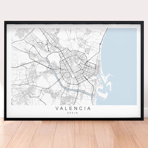 Barcelona Karte Spanien Stadt Stadt Karte Drucken Minimalist Home Map Poster Wanddekor Horizontales Querformat Layout