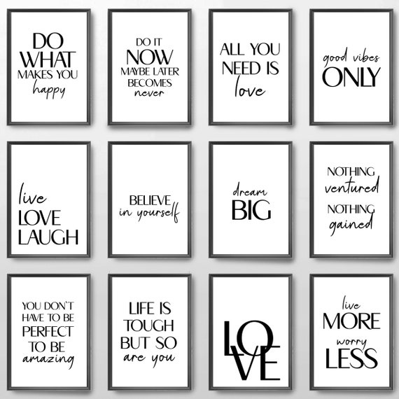 Large Inspirational Wall Art UNFRAMED A3 in Size Fun Motivational Poster Positive Quote Print for The Home OR Office. Large Inspirational Wall Art UNFRAMED A3 in Size Fun Motivational Poster Positive Quote Print for The Home OR Office.