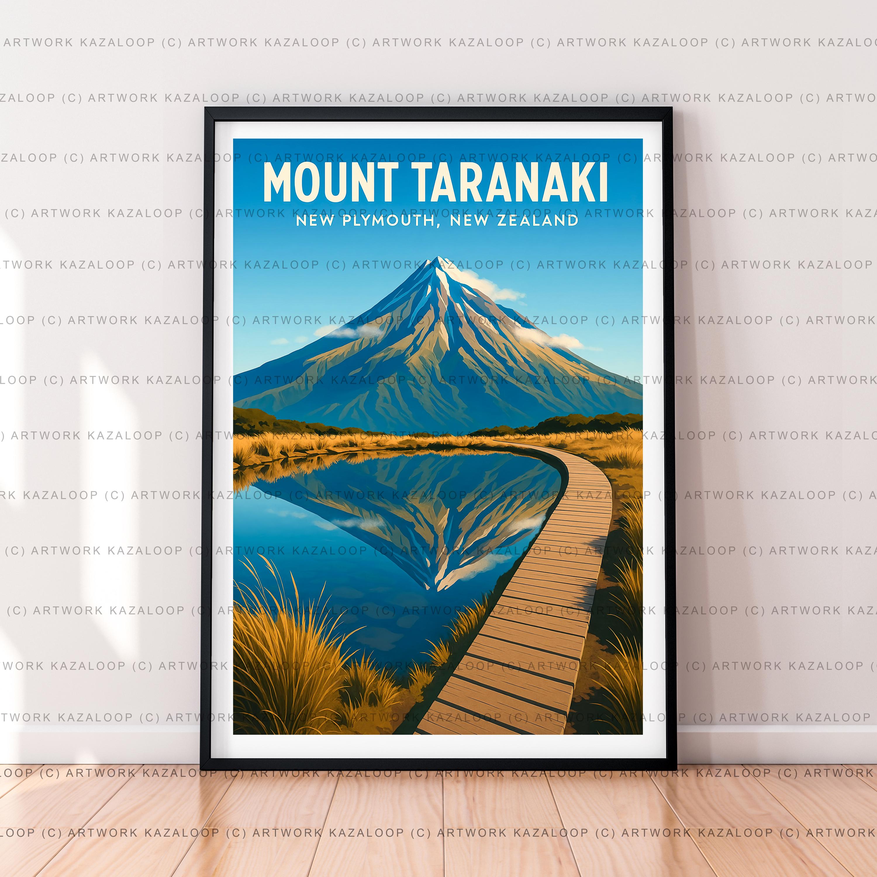 Mount Taranaki Art - Etsy Australia