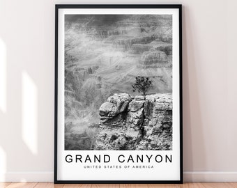 Grand Canyon Arizona EUA Imprimir pôster de viagem minimalista para casa viagem montanha pôster decoração de parede