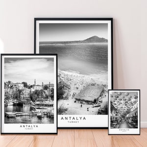 Anatya Print Poster Türkei Stadt Druck Minimalist Home Urlaub Karte Poster Wand Dekor Antalya