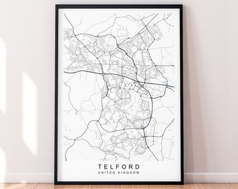Telford Map Decor - Etsy
