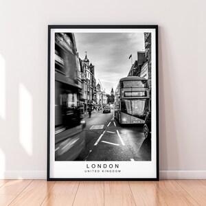 London Street Bus stampa Poster Stampa Minimalista Casa Londra Big Ben Stampa Poster da viaggio Decorazione da parete
