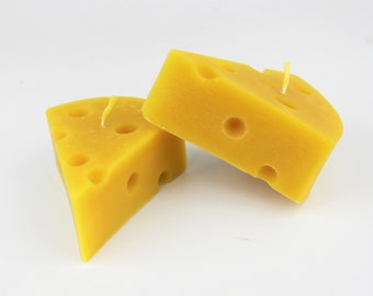 2pcs 100% Natural Beeswax Cheese Candles   Gift Present