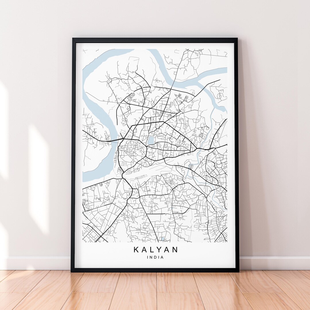 Kalyan India Map Illustration Print Poster Unframed Art - Etsy UK