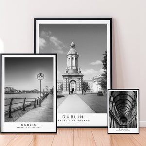 Dublin Print Poster Ireland Minimalist Dublin Home Poster Wall Decor