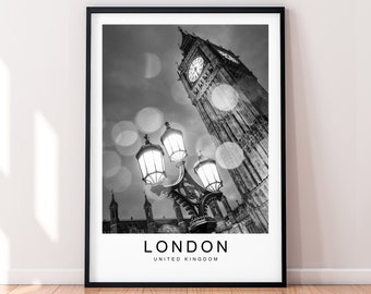 London Print Minimalist Home Travel Poster Wall London Decor