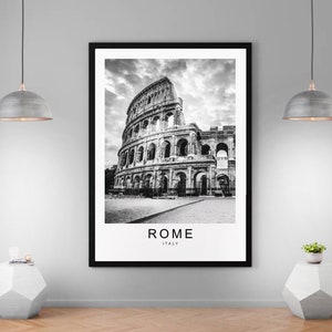 Rome Italy City Print Minimalist Home Travel Poster Wall Decor