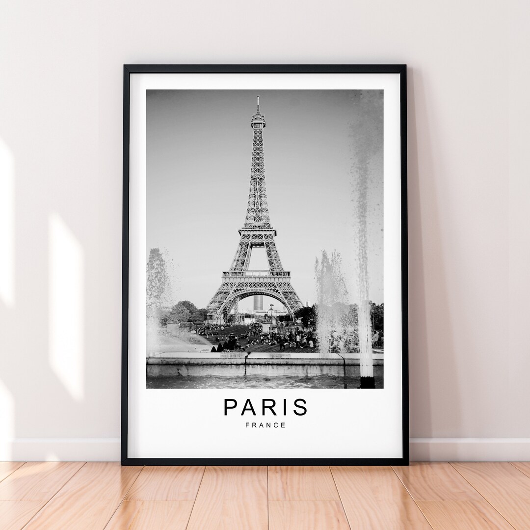 Paris Eiffel Tower France Capital City Print Minimalist Home