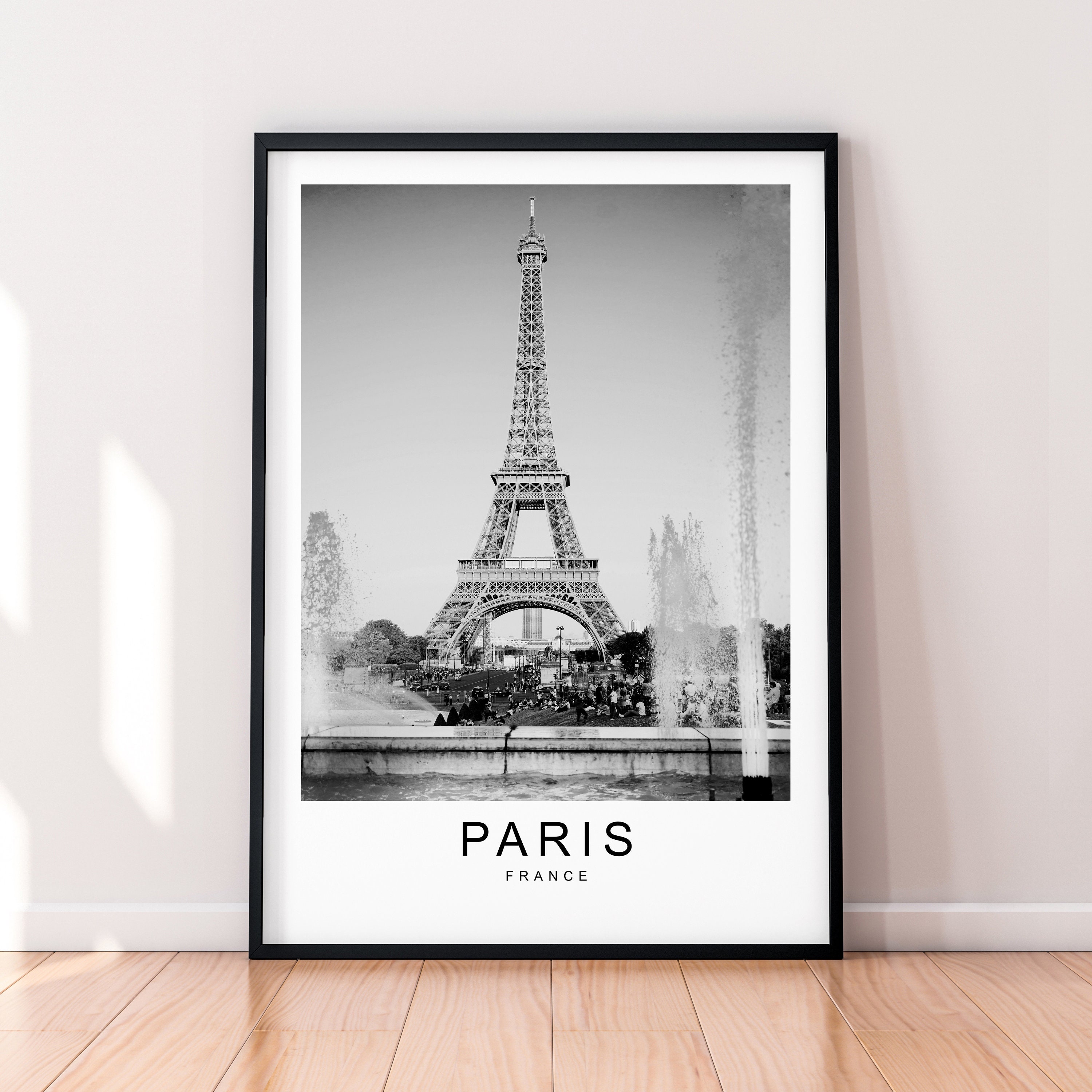 Paris Eiffel Tower France Capital City Print Minimalist Home