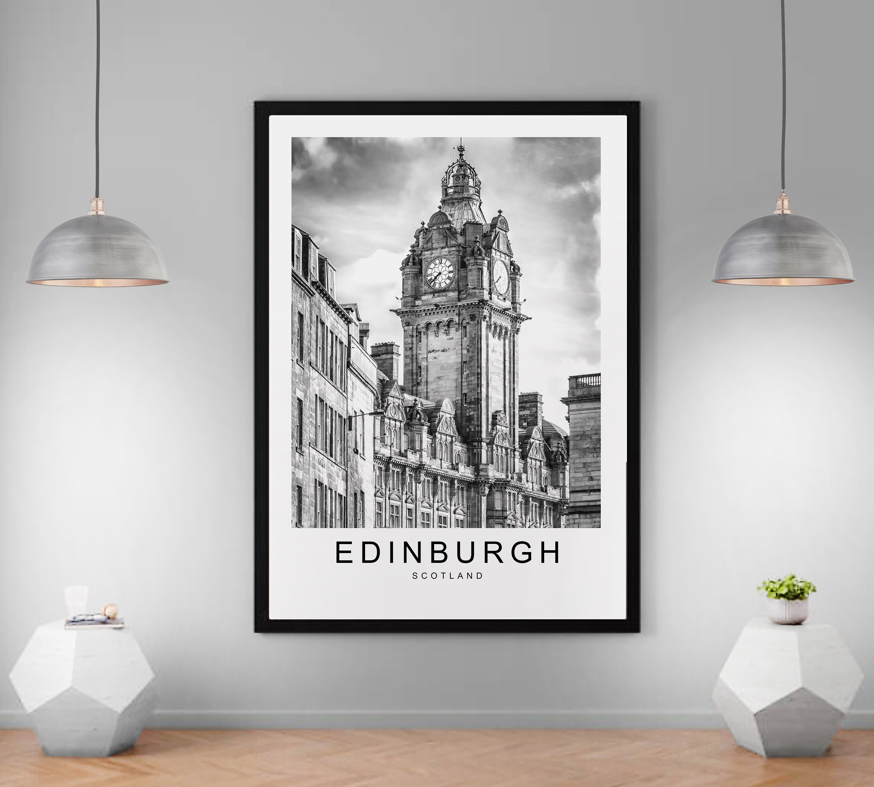 Edinburgh Scotland City Print Minimalist Home Travel Poster Etsy UK