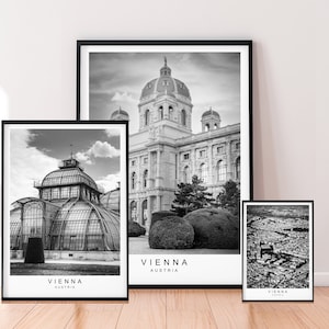 Vienna Print Picture City Poster Minimalist Home Travel Vienna Austria Poster Wall Decor