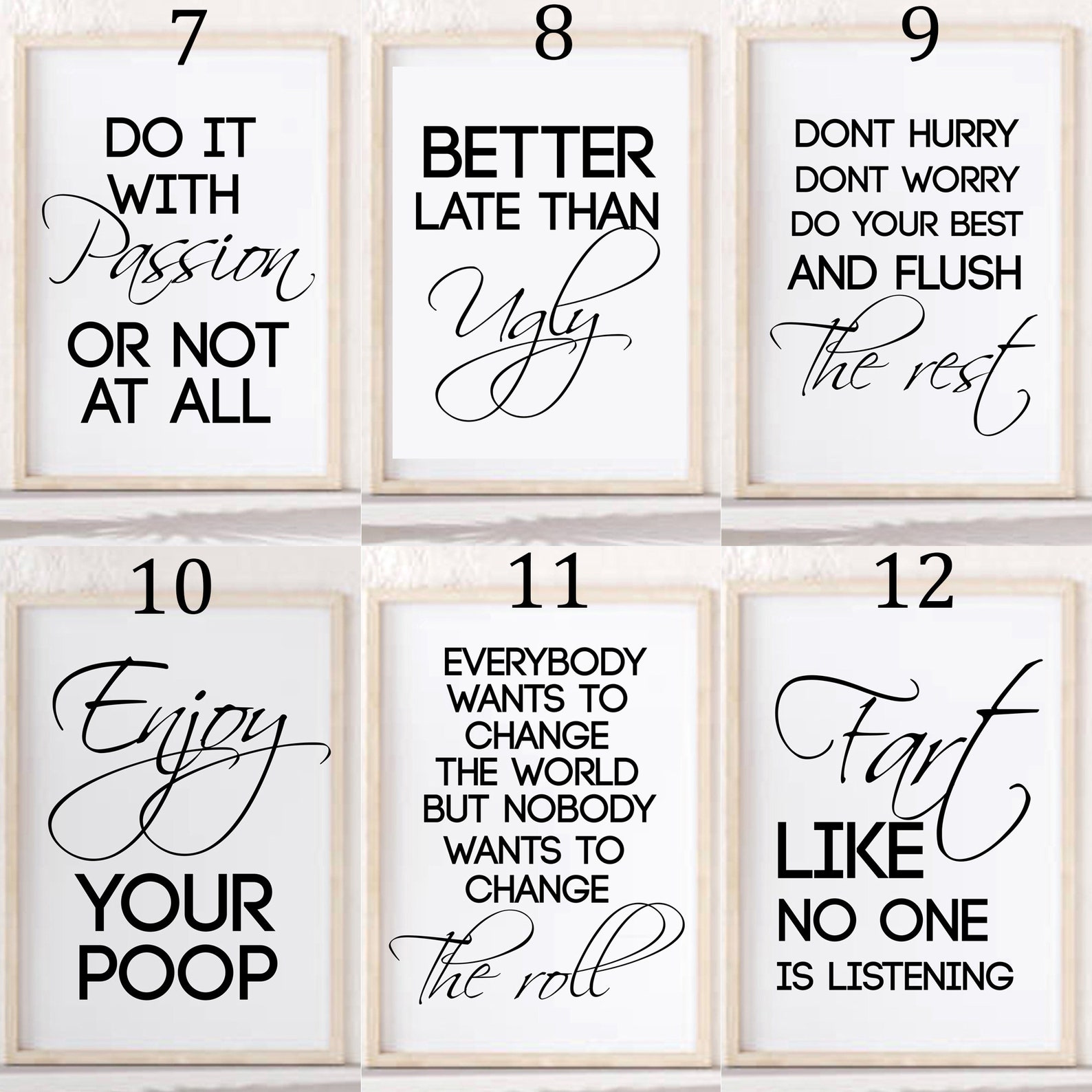 Bathroom Print Unframed Print Poster Home D??cor Gift | Etsy