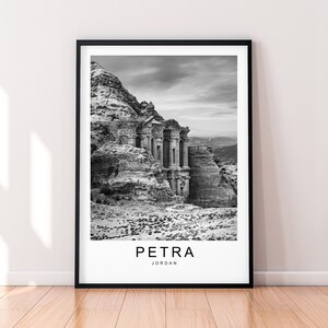 Petra Jordan Print Minimalist Home Travel Poster Wall Decor