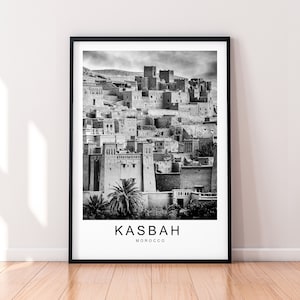 Kasbah Marokko Travel Print Minimalistische Home Travel Poster Wall Decor