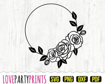 Download Rose Monogram Svg Etsy