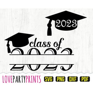 Senior 2023 SVG, DXF, PNG, Pdf, Class of 2023 Svg, Split Monogram Svg, Personalized Monogram svg, Graduation 2023 Svg, Seniors Svg, 905