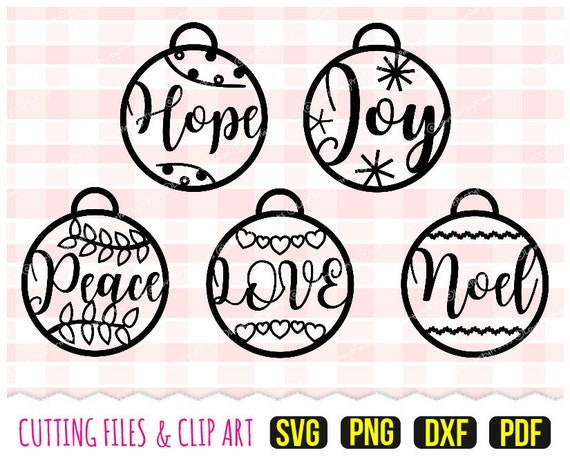 Download Christmas Baubles Svg Dxf Png Pdf Hope Svg Love Svg Noel Etsy 3D SVG Files Ideas | SVG, Paper Crafts, SVG File