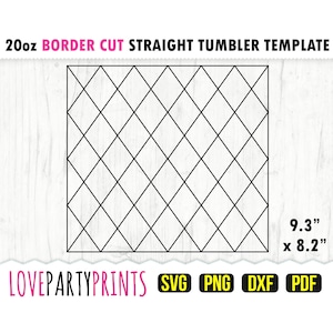 Szablon Argyle Tumbler SVG, DXF, PNG, Pdf, 20 oz Skinny Tumbler Template, Szablon Diamond Pattern Tumbler, Plik do cięcia szablonu, 760