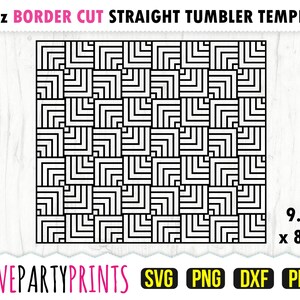 Szablon Tumbler SVG, DXF, PNG, Pdf, 20 oz Skinny Tumbler Template, Plik Tumbler Wrap, 20oz Straight Wall, Plik do cięcia szablonu, (svg1036)