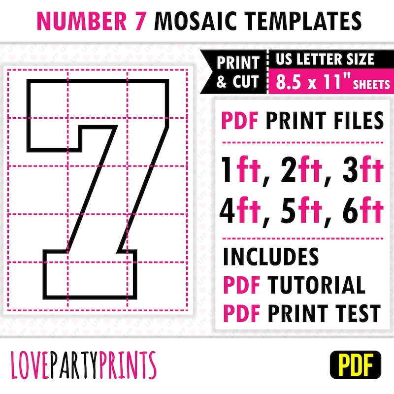 Number That Make `7 - Etsy