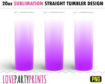 Purple Ombre Tumbler Wrap 20 oz Skinny Tumbler Sublimation PNG Seamless Gradient Color PNG Wrap Skinny Sublimation Digital Download PNG sub7
