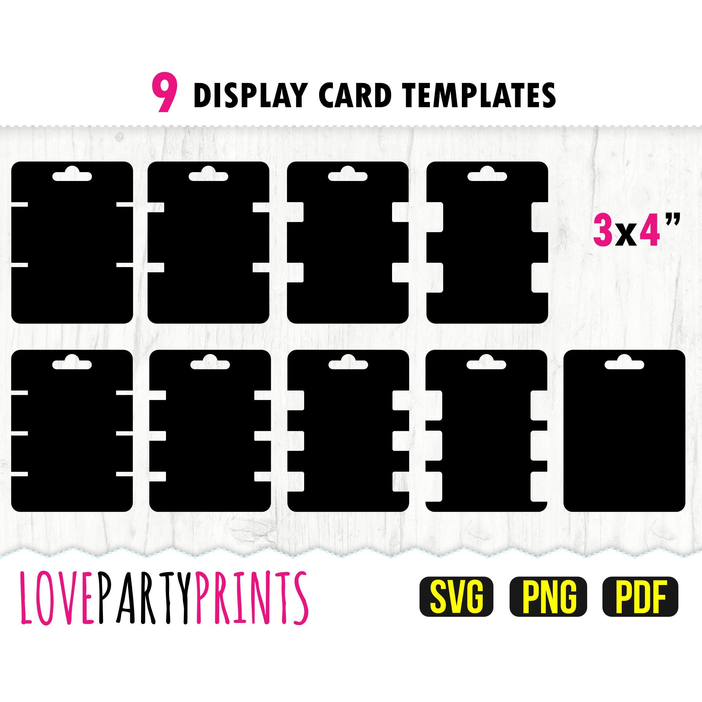 Jewelry Card Holder Templates,earrings Card Holder Template