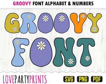 Retro Stacked Font SVG PNG Pdf Full Alphabet and Numbers - Etsy UK