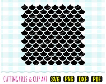 Mermaid Scales Svg, DXF, PNG, PDF - Mermaid Svg, Seamless Pattern Svg, Scales Svg, Cut Files, Clip Art, 147