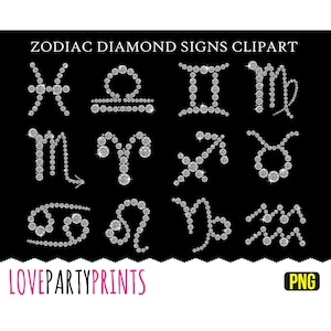 Diamant Sternzeichen Clipart, PNG-Dateien, Diamant Sternzeichen Clipart, Diamant Astrologie Zeichen, Diamant Horoskop, glitzernde Strass, CA56